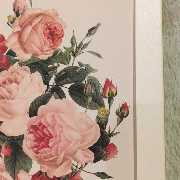 Rose Bouquet Garden Valentines Note Card Set of Ten BoxedSet NWT Green Inspired - Picture 5 of 16